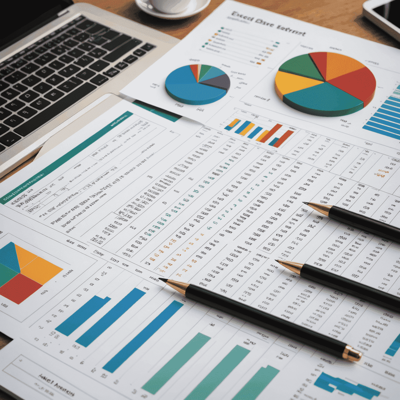 Imagen de una hoja de cálculo de Excel con gráficos y fórmulas, mostrando análisis de datos